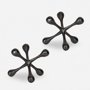 Set de Esculturas de Jack Hechas a Mano en Negro Mate, Figuras Nórdicas de Aluminio para Mesa, Adorno de Lujo para Consola, Decoración para el Hogar, Aniversario - Product Image 5