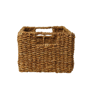 Ensemble de 3 paniers de rangement rectangulaires en jonc de mer naturel, faits à la main et écologiques, bacs organisateurs gigognes en osier pour le rangement domestique - Product Image 2