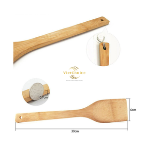 Eco Friendly Bamboo Spatula Natural Kitchen Cooking Tool for Wholesale Buyers - Product Image 1