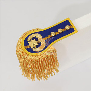 Epaulettes de Uniforme Ceremonial de Color Sólido con Logotipo Personalizado de Alto Rendimiento y Diseño Único - Product Image 4