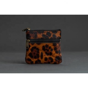 LW Hot Selling Women's Leopard Print Card <b>Holder</b> <b>Wallet</b> Zipper Leather Coin Pouch for Girls - Product Image 1