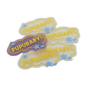 Nouveauté : Patchs brodés en chenille 3D en PVC et caoutchouc, amovibles, à coudre sur les chapeaux et vêtements, légers, personnalisables, vente en gros en vrac - Product Image 1