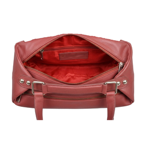 Royaa High Quality Genuine Leather Women's Evening Bucket <b>Bag</b> ZIP Handle 1-1.9L Capacity Polyester Lining Elegant <b>Wedding</b> - Product Image 4