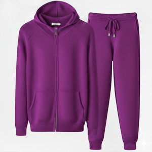 Ensemble de survêtement d'hiver décontracté pour hommes, délavé à l'acide, respirant et écologique – Pantalon de survêtement et sweat à capuche - Product Image 3