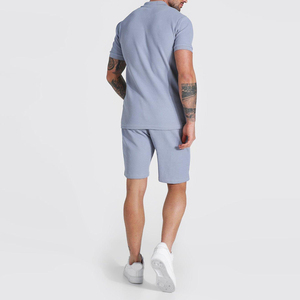 High Quality Men's <b>Twin</b> <b>Set</b> Breathable Summer Streetwear Casual T-Shirt and Short with Customized Colors & Logo - Product Image 2