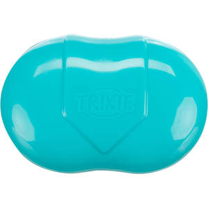 Brosse pour tissus d'ameublement et textiles TPR 7 x 10 cm noire/turquoise pour le toilettage des animaux de compagnie - Product Image 4