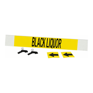 Marqueur de tuyauterie haute performance Brady Black Liquor pour la tuyauterie industrielle - Product Image 2