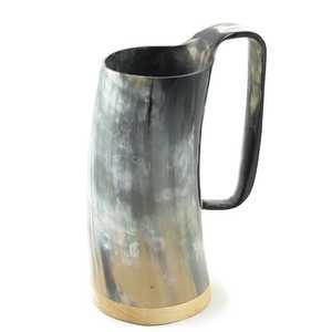 Handmade Vintage Viking Rustic Horn Mug for Drinking <b>Beer</b> Coffee Tea H a CRAFT Brand - Product Image 6