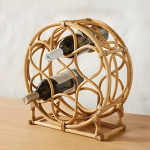 Hand-made natural <b>rattan</b> liquor bottle rack wine bottles holder cabinets for the home dining room - Product Image 3