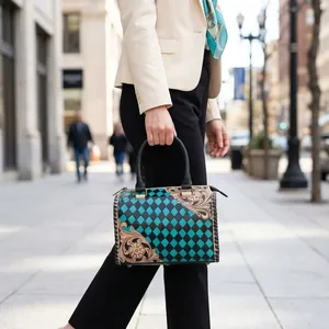 Vintage Women's <b>Handbag</b> Genuine Leather Bags Shoulder Bags Brown Leather <b>Handbags</b> for Women - Product Image 6