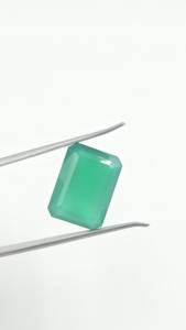 Piedra Preciosa Suelta de Ónix Verde Natural de 12x16 mm, Corte Octogonal Facetado, Certificada por Terceros, Joyas Personalizadas Sambhav - Product Image 2