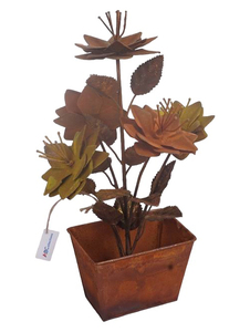 Vase décoratif en fer forgé fait main, couleur naturelle, best-seller, meilleur prix, pour la maison et le jardin, utilisation extérieure - Product Image 6