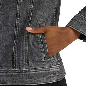 <b>Women</b> Denim Jacket Longline Stylish Casual Fashion <b>Coat</b> Modern Streetwear Outerwear OEM Manufacturer - Product Image 3