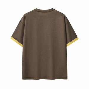 เสื้อยืดแขนสั้นทรงบ็อกซี่ผู้ชาย แห้งเร็ว รุ่น Six-in-One สีเขียวมิ้นท์ ทรงหลวม ใส่สบายสำหรับฤดูใบไม้ผลิ/ฤดูร้อน เสื้อผ้ากีฬาคลับข้ามพรมแดน - Product Image 6