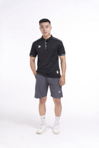 เสื้อสำหรับผู้ชายผ้าโพลีเอสเตอร์แขนสั้นทรงพอดีตัวแห้งเร็วสำหรับผู้ชายผู้หญิงและเด็ก - Product Image 3