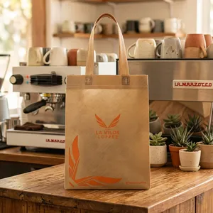 Bolsa de Compras Reutilizable Personalizada con Logotipo, Ecológica, de Tela No Tejida, para Cafeterías y Supermercados - Product Image 1