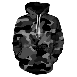 Sudadera con Capucha de Camuflaje para Hombre, Corte Regular, Tejido de Poliéster, Impresión Digital, Transpirable, Ropa Casual de Otoño - Product Image 2