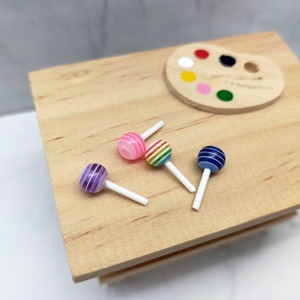 Vente chaude 1:12 Miniature unisexe maison de poupée coloré doux sucette plastique et résine bricolage meubles jouets - Product Image 5