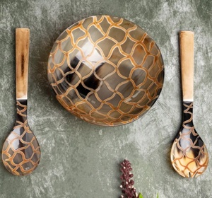 buffalo Horn Bowles hand made bowls dinnerware <b>kitchen</b> <b>storage</b> - Product Image 3