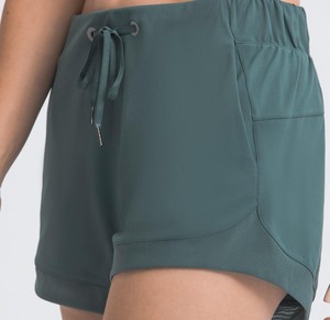 Elastic High Waist Solid Color Women's Zipper Fly Summer Shorts Pocket 100% Cotton Breathable Gym <b>Boxer</b> Hot Casual Plus Size - Product Image 1