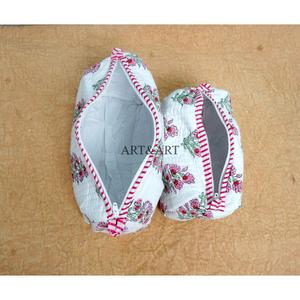 Estuche de Maquillaje de 3 Piezas con Estampado Floral en Tela de Algodón Ecológica Moderna para Maquilladores Profesionales, Cierre de Cremallera, Estilo Ligero y Moderno - Product Image 6