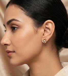 Pendientes de Aro de Oro Sólido de 14K y 18K con Diamantes - Corte Redondo Brillante, Elegantes para Uso Diario, Joyería, Aros, Pendientes Colgantes - Product Image 1