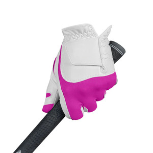 Guante de Golf de Piel de Oveja Rosa y Blanca para Hombre, Transpirable, Antideslizante, Suave, Flexible, Ligero, para Deportes al Aire Libre - Product Image 1