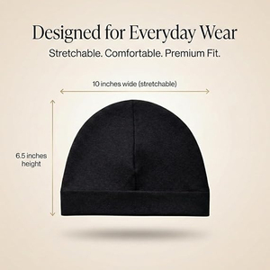 Bonnet en satin uni unisexe respirant et soyeux, personnalisable, idéal pour dormir la nuit - Product Image 5