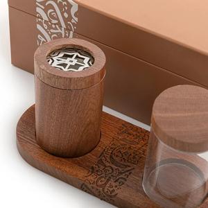 Juego de Quemadores de Incienso de Bambú Ecológicos al Estilo Árabe, con Tapa para Frutos Secos, Aroma a Rosa y Pino, Personalizable, Venta al Por Mayor - Product Image 6