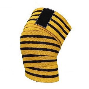 Genouillère universelle OEM en Spandex et Nylon, épaisse, réversible, respirante, avec fermeture auto-agrippante réglable, pour haltérophilie, squat et gym - Product Image 1