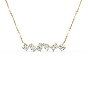 Colgante de Diamante Creado en Laboratorio de 4.050 Ct, Corte Brillante Redondo Marquise, Oro de 14K, Ligero, Pieza Única y Elegante, Suministro B2B - Product Image 6