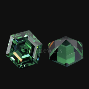 Diamantes Sueltos Stonewels Fancy Green, Corte Hexagonal, Diamantes Cultivados en Laboratorio, DEF VVS VS HPHT CVD, Certificados por IGI, 1CT 2CT 3CT 4CT - Product Image 1
