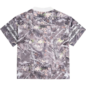 Custom Camouflage Mesh Football Jersey V Neck Short Sleeve Breathable Men's <b>Athletic</b> Shirt Number 99 Printed Design - Product Image 2