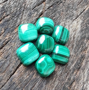<b>Cushion</b> Cabochon 5.0mm-10.0mm Natural Malachite High Quality Jewelry Making Gemstone - Product Image 5