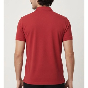 High Quality 180 Gsm 1/4 Zipper Sublimation Cotton for Shirt Turn <b>Down</b> Collar Regular Fit Breathable Golf Wear for Men - Product Image 2