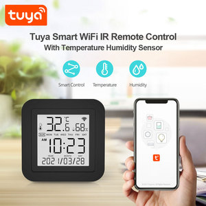 Télécommande intelligente IR WiFi Tuya avec écran LCD, capteur <span class=keywords><strong>de</strong></span> température et d'humidité, affichage <span class=keywords><strong>de</strong></span> l'heure, horloge PST-S09 - Product Image 2