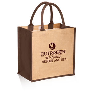 Vente en gros Grand sac de plage fourre-tout en jute naturel écologique sac de jute personnalisé imprimé sac de jute Shopper uni avec logo pour offrir en cadeau - Product Image 5