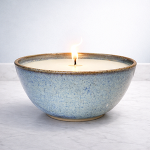 Ocean Mist Ceramic Candle Vessel Wide Bowl Thick Durable Heat Resistant Smooth Glaze Single Wick Elegant Home Decor - Product Image 4