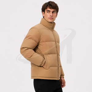 Blouson matelassé oversize le plus vendu, couleur unie, col montant, fermeture éclair, rembourrage épais en polyester, style décontracté - Product Image 2