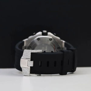 Customizable Black Silicon Case Mossinate Diamond <b>Watch</b> <b>Waterproof</b> for Men Jewelry Gift and Party Use Available at Good Price - Product Image 4