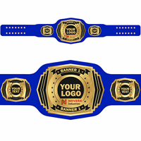 Ceinture de championnat du monde unisexe personnalisée de qualité supérieure, en chrome, en alliage de zinc, sangle haut de gamme, boxe, MMA, personnalisable