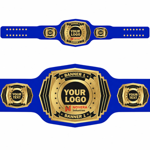 Ceinture de championnat du monde pour femmes de qualité supérieure, personnalisée, en chrome, avec sangle en cuir véritable, haut de gamme, pour la lutte et la boxe - Product Image 1