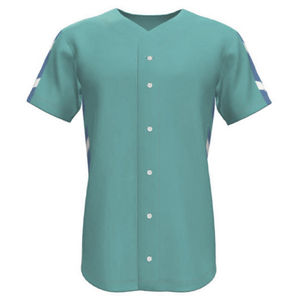 Camiseta de Béisbol Personalizada para Hombre y Mujer, Verano, Manga Corta, Transpirable, Tallas Grandes, Impresión por Transferencia de Calor, Uniforme de Béisbol - Product Image 1