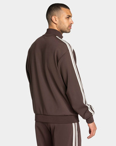 Nouvel ensemble de survêtement pour homme 2 pièces : sweat à capuche zippé et pantalon de jogging avec rayures, respirant, idéal pour la gym - Product Image 4