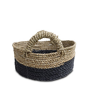 Cesta de Almacenamiento Circular de Seagrass Natural Ecológica con Asa, Tamaño Mini, Diseño Moderno, Multifuncional para Almacenamiento de Juguetes - Product Image 3