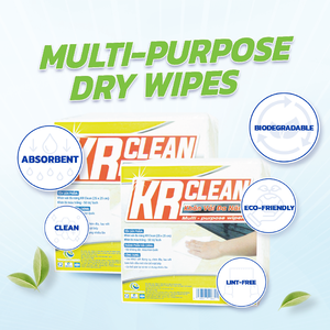 Chiffons de nettoyage réutilisables écologiques super absorbants de marque personnalisée, tissu non tissé durable, lingettes de cuisine multi-usages OEM ODM - Product Image 2