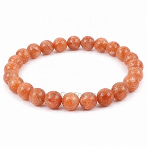 Bracelet en Cristal de Pierre de Soleil Naturelle, Pierre Énergétique Scintillante pour la Confiance, Approvisionnement B2B Mondial, Bracelet Feng Shui - Product Image 1