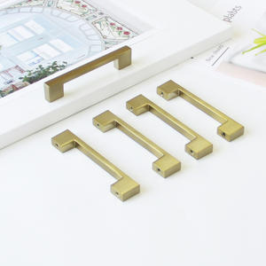 Tirador de Gabinete Moderno Rectangular de Aleación de Zinc en Oro Mate para Dormitorio, Baño, Cocina, Comedor, Armario y Cómoda - Product Image 2