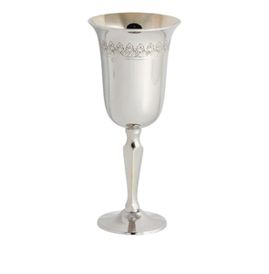 Cáliz de Metal Grabado a Mano, Diseño Antiguo, Acabado Plateado, Vaso de Metal de Alta Calidad, Artículos para Bebidas - Product Image 5