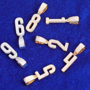 Pendentif personnalisé en diamant de laboratoire, serti de pierres, en argent sterling 925, style hip-hop - Product Image 1